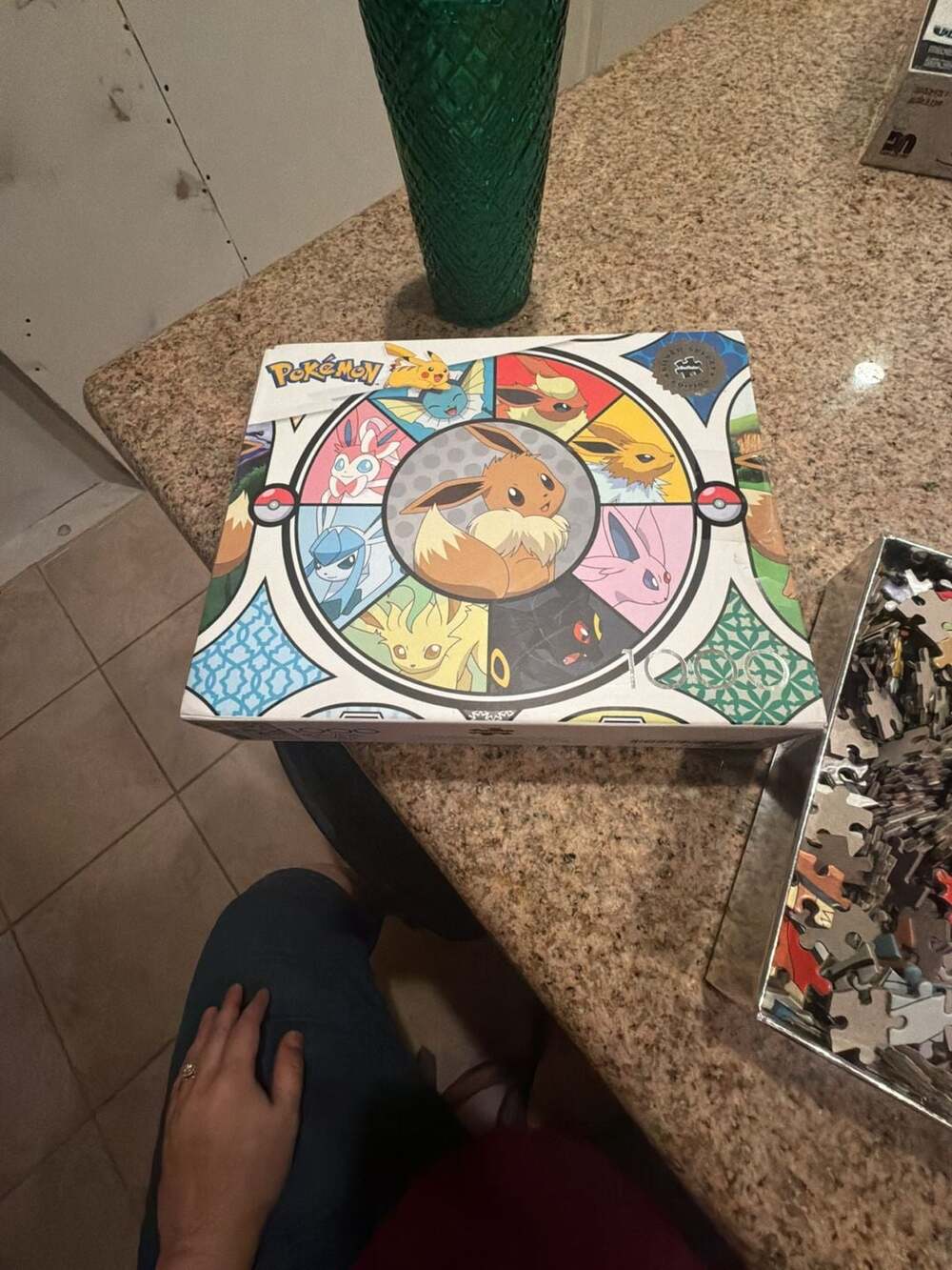 Buffalo Games - Silver Select - Pokemon- Windows of Eevee - 1000 Piece Jigsaw Pu